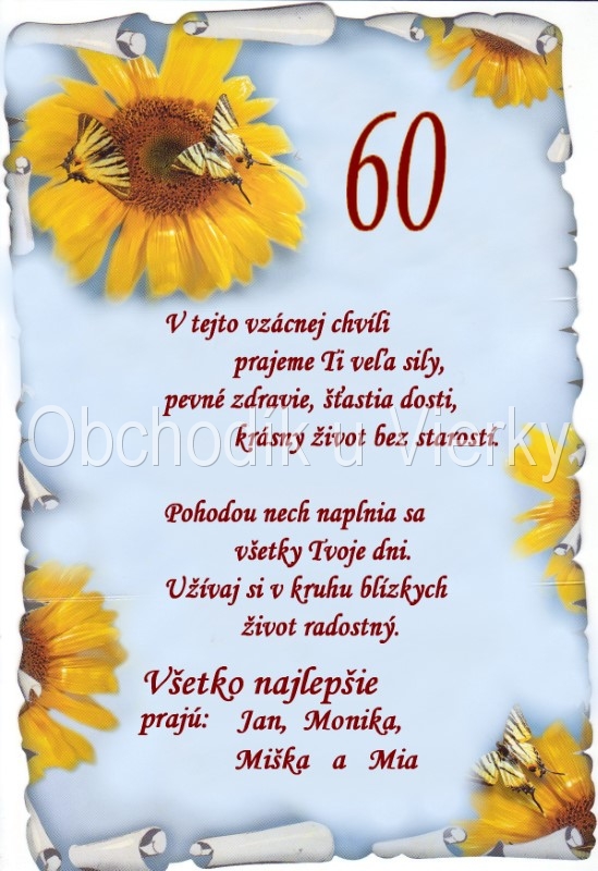 Jedlý obrázok narodeninové - 60 č.8051,07